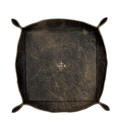 "DISTRESSED" LEATHER VALET TRAY - Visions of Humanity