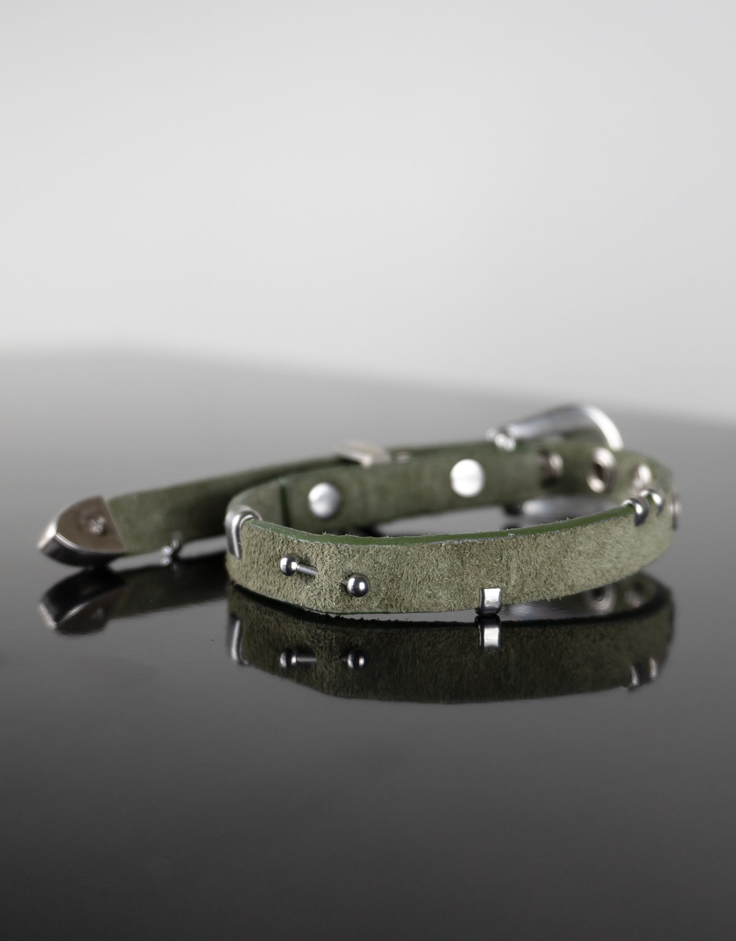 "GREEN SUEDE" Belt Bracelet