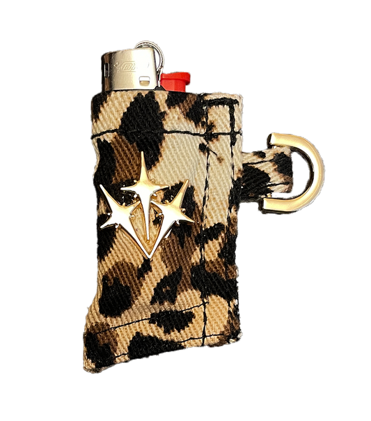 "LEOPARD" Mini BIC Lighter Sleeve