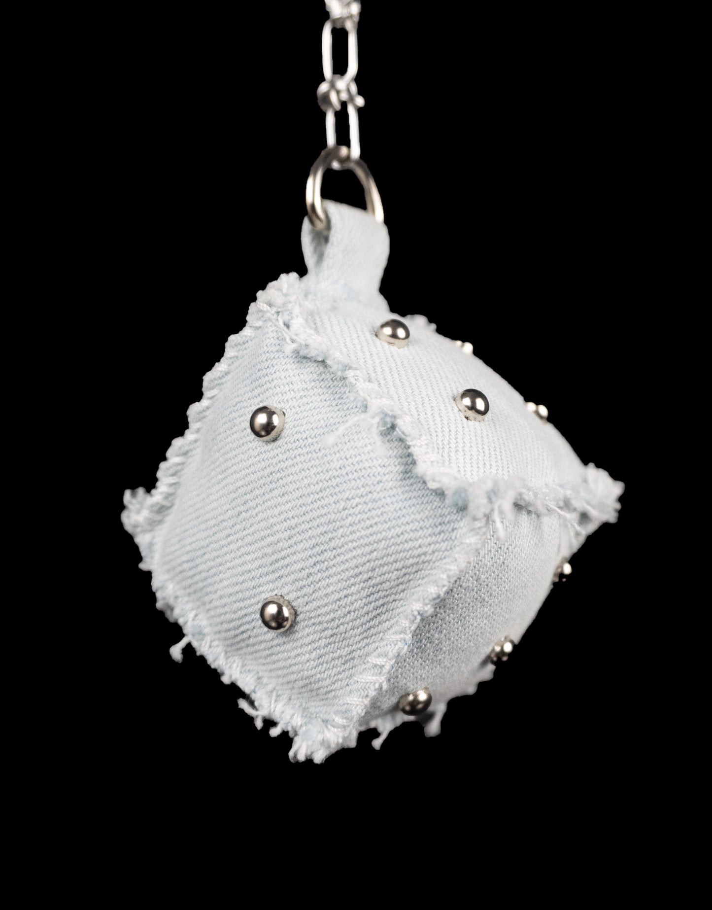 "LIGHT DENIM" Dice Bag Charm