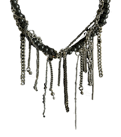 "ONYX" DRIP NECKLACE