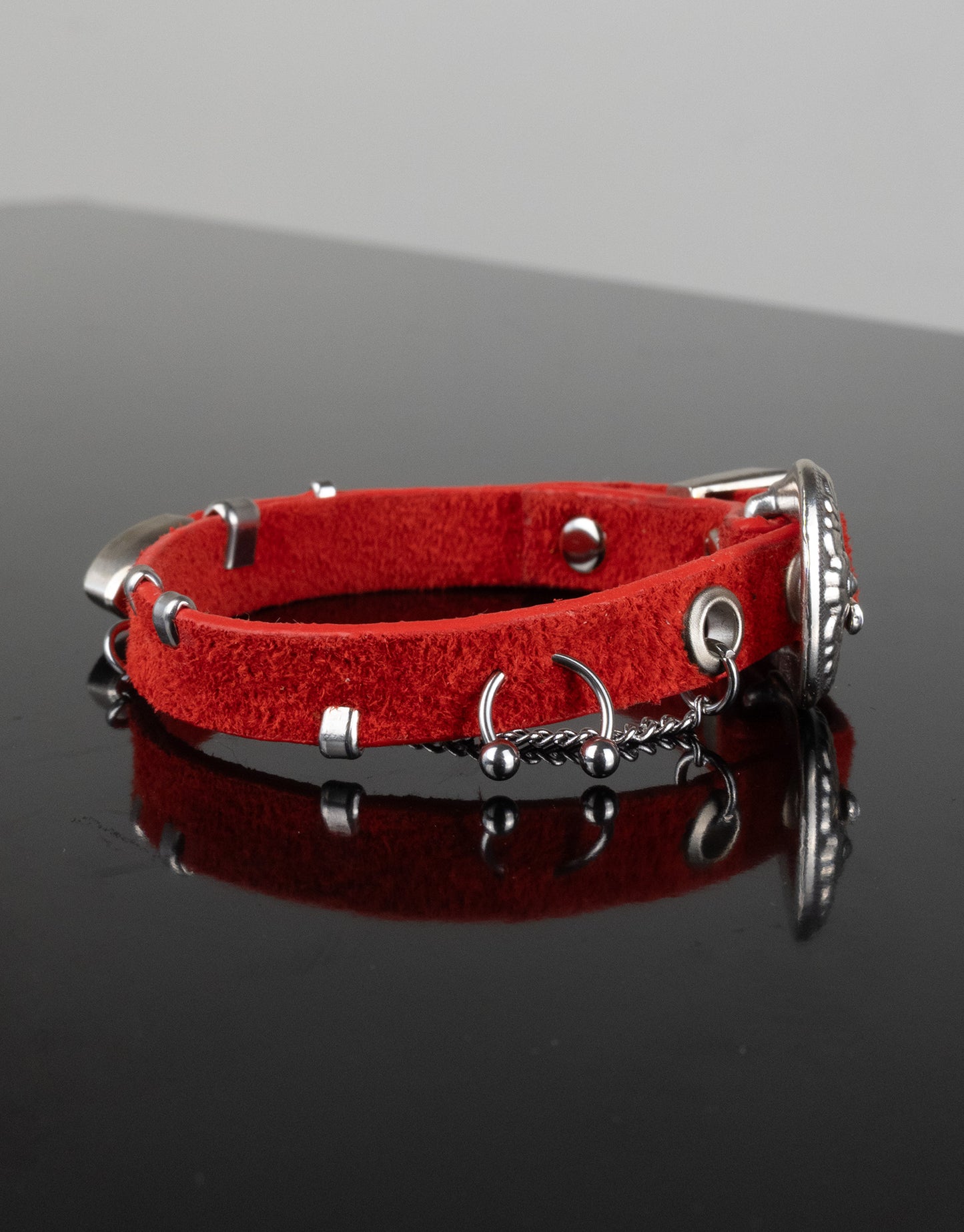 "BRIGHT RED" Belt Bracelet