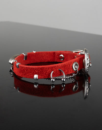 "BRIGHT RED" Belt Bracelet
