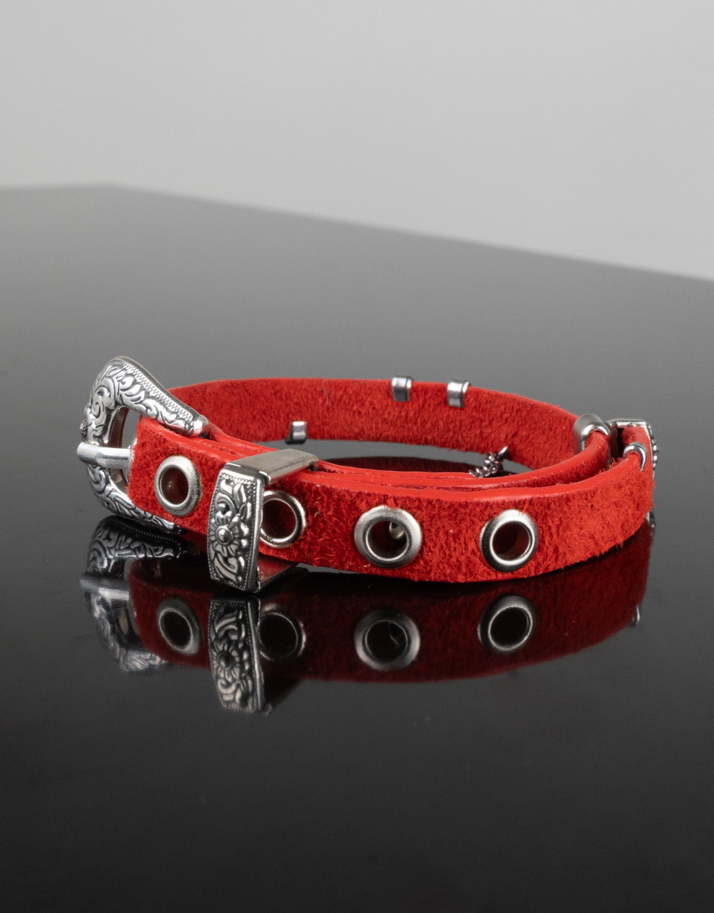 "BRIGHT RED" Belt Bracelet