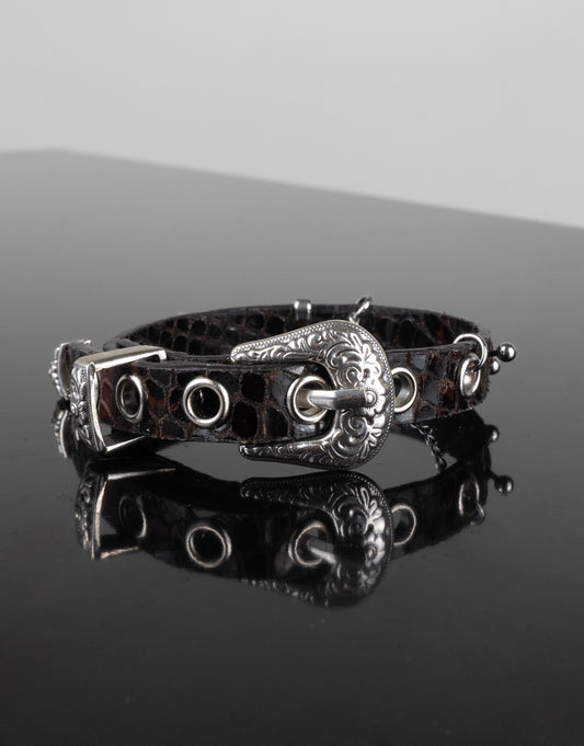 "SCALE BROWN" BELT 02 BRACELET