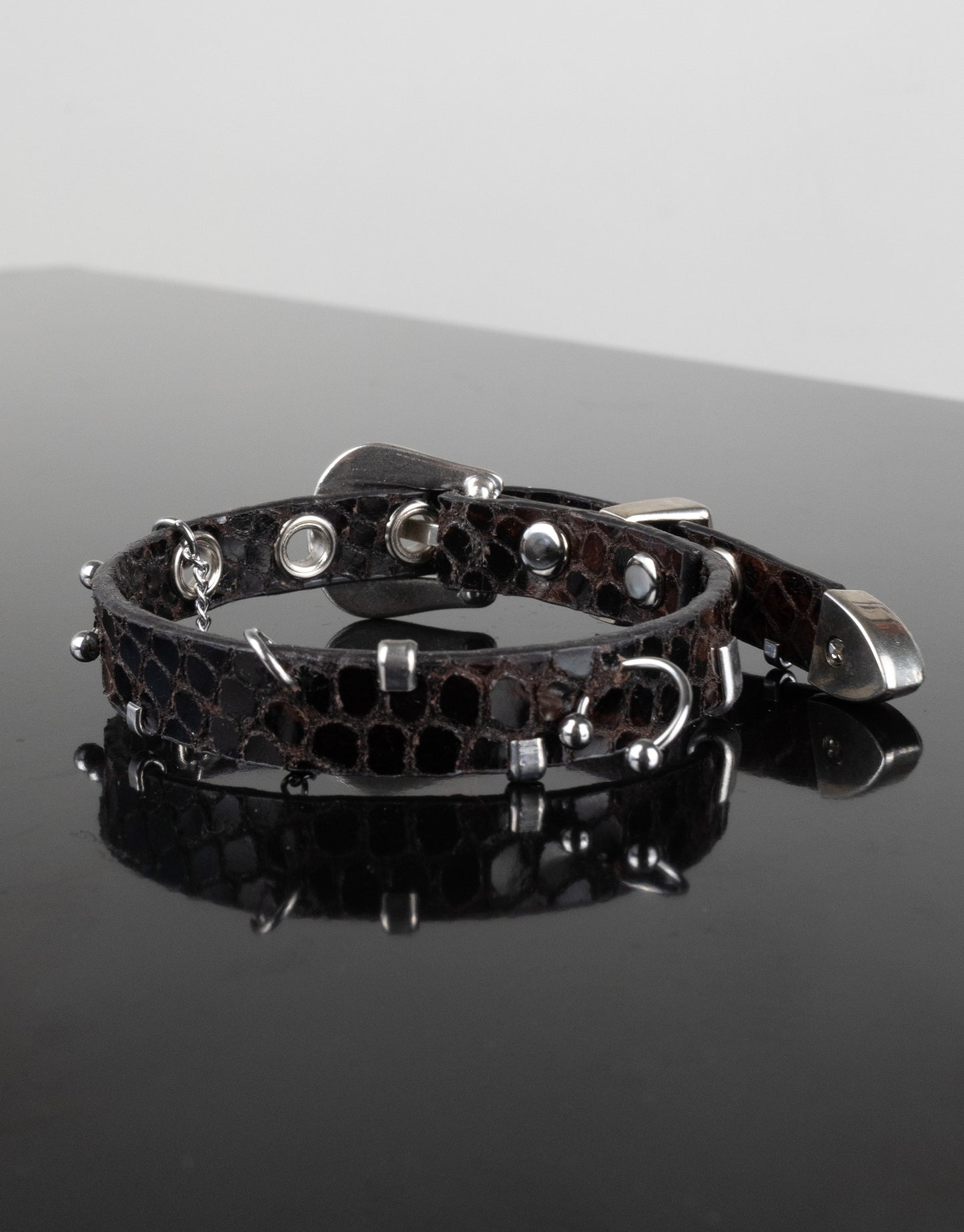 "SCALE BROWN" Belt Bracelet