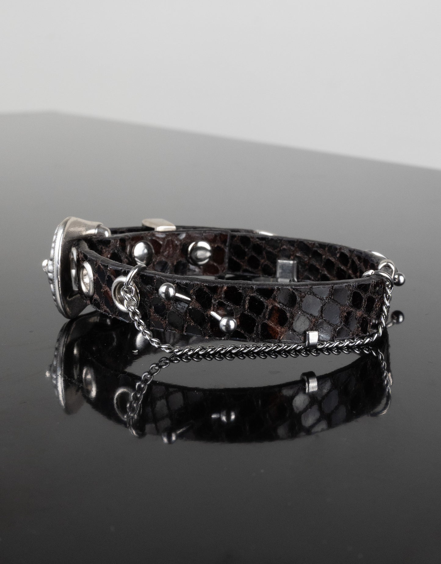 "SCALE BROWN" Belt Bracelet