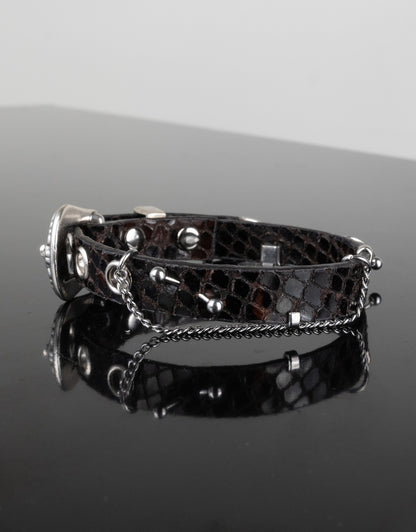 "SCALE BROWN" Belt Bracelet