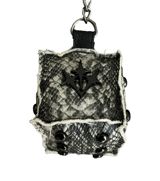 "SNAKESKIN" Dice Bag Charm